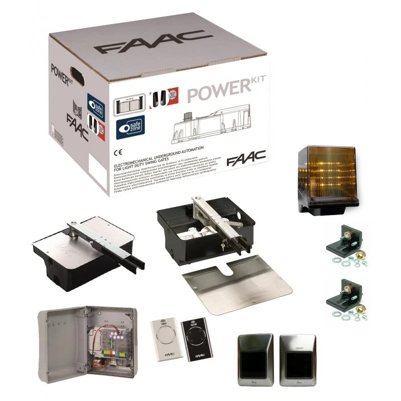 KIT POWER PLUS INTEGRAL Motorisation Portail Battant FAAC 24V