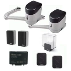 HYKEKIT Motorisation Portail Battant Avec Commande Bidirectionnelle NICE