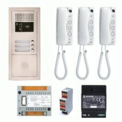 GTBA3E Pack Audio 3 BP Avec 3 Postes GT1D Programmés AIPHONE