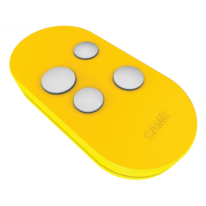 TOPD4RYS Télécommande Jaune 4 Canaux Rolling Code CAME 1 TOPD4RYS Télécommande Jaune 4 Canaux Rolling Code CAME