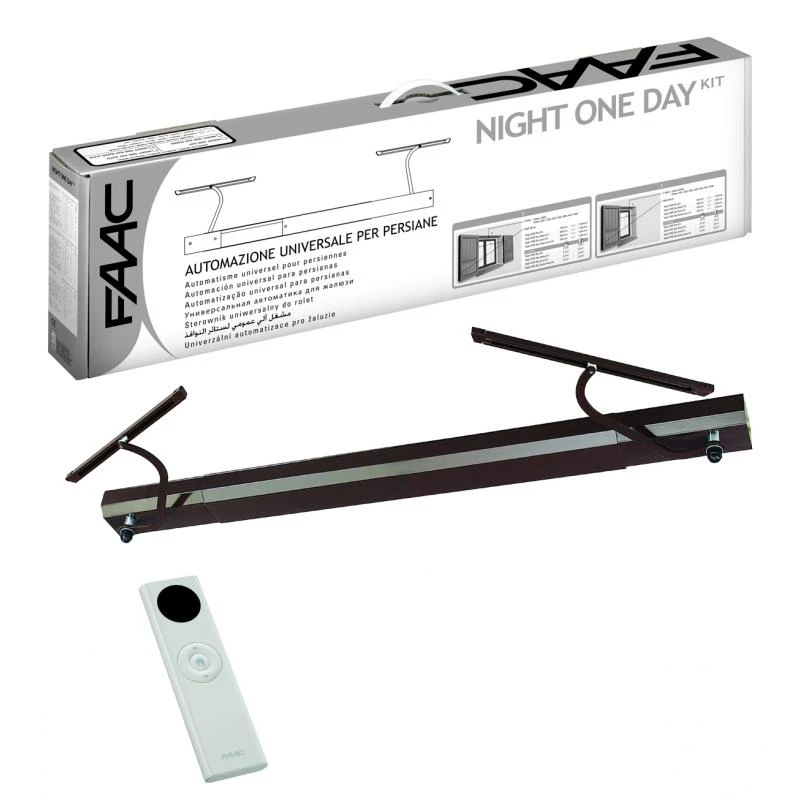 KIT NIGHT ONE DAY RADIO SENSO KIT MARRON Automatisme Volet Battant FAAC 1 KIT NIGHT ONE DAY RADIO SENSO KIT MARRON Automatisme Volet Battant FAAC