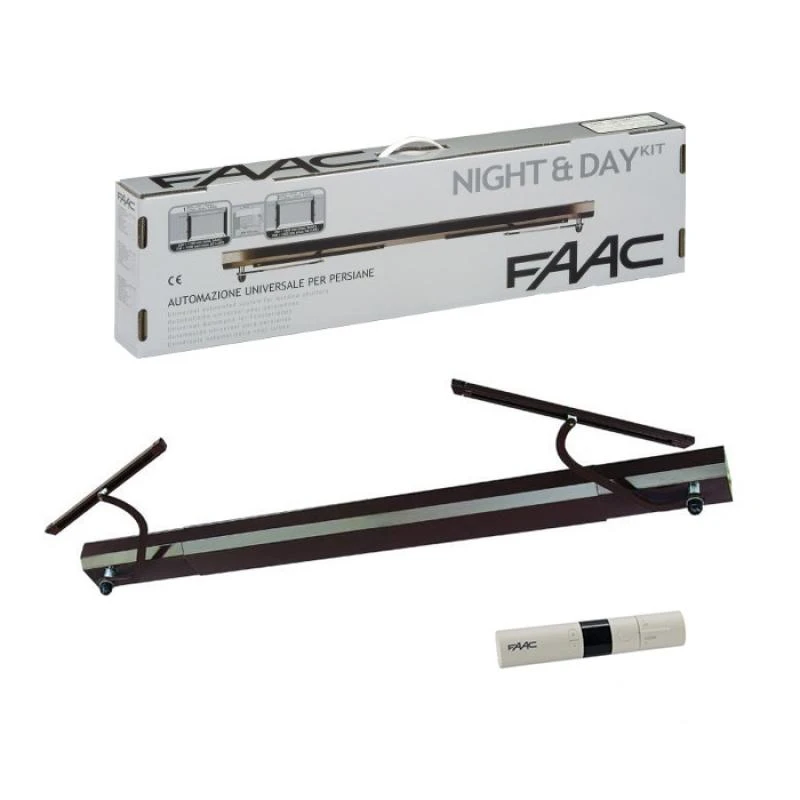 KIT NIGHT & DAY 2 SENSO RADIO MARRON POUR VOLETS BATTANTS FAAC 1 KIT NIGHT & DAY 2 SENSO RADIO MARRON POUR VOLETS BATTANTS FAAC