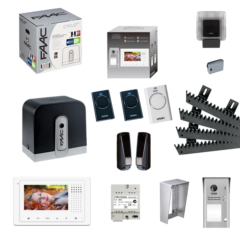 PACK KIT CYCLO INTEGRAL De FAAC Et Vidéophone MINI ZEN