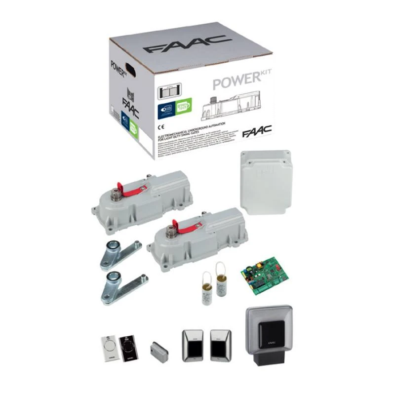 KIT POWER START MOTORISATION POUR PORTAILS BATTANTS 230V FAAC 1 KIT POWER START MOTORISATION POUR PORTAILS BATTANTS 230V FAAC
