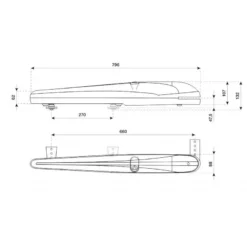 KBOB3024E Kit De Motorisation Pour Portail Battant Jusqu'à 3 Mètres BENINCA 13 KBOB3024E Kit De Motorisation Pour Portail Battant Jusqu'à 3 Mètres BENINCA -Nice Equipment Boutique schema bob3024e 800x800