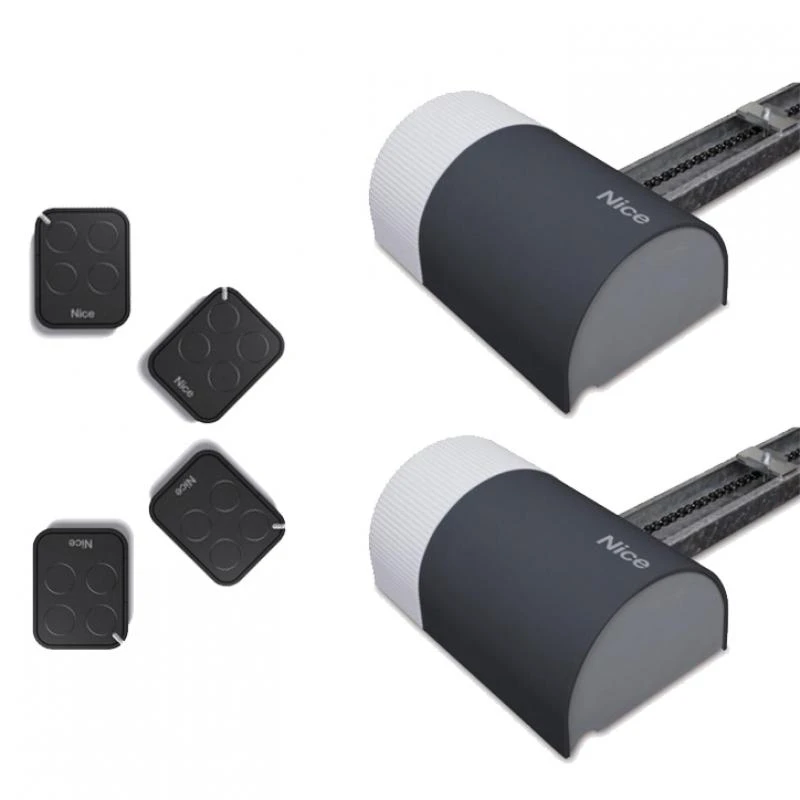 DOUBLE SHELKIT 75 Motorisation 24V Portes De Garage NICE 1 DOUBLE SHELKIT 75 Motorisation 24V Portes De Garage NICE