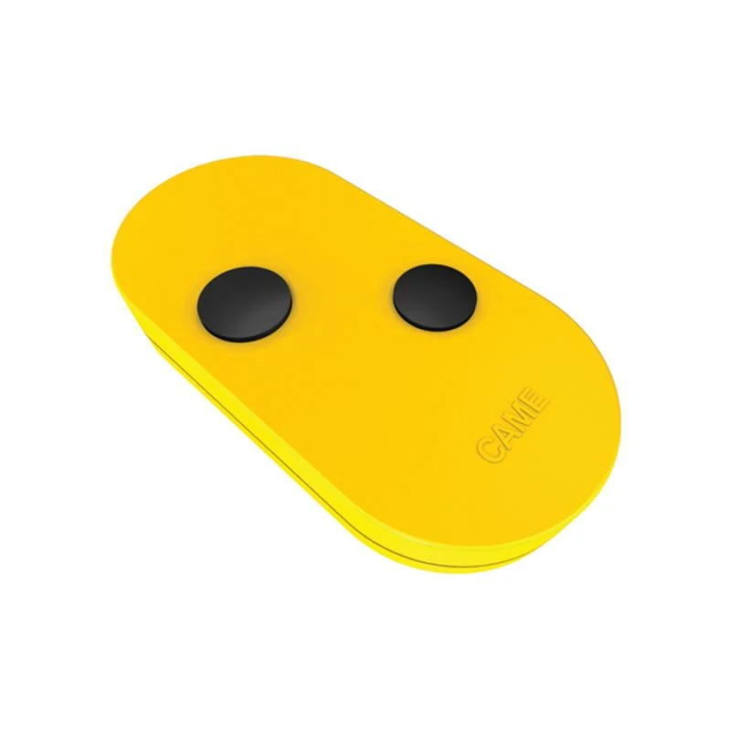 TOPD2FYS Télécommande 2 Canaux Jaune à Code Fixe CAME 1 TOPD2FYS Télécommande 2 Canaux Jaune à Code Fixe CAME