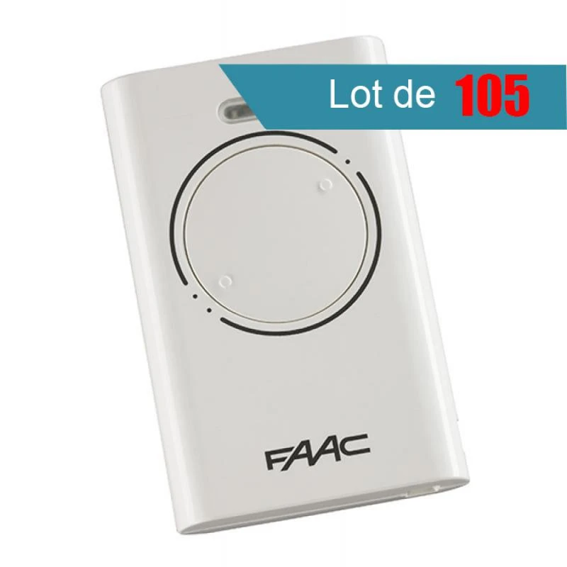 Télécommande FAAC XT2 868 SLH BLANC Pack De 105 1 Télécommande FAAC XT2 868 SLH BLANC Pack De 105